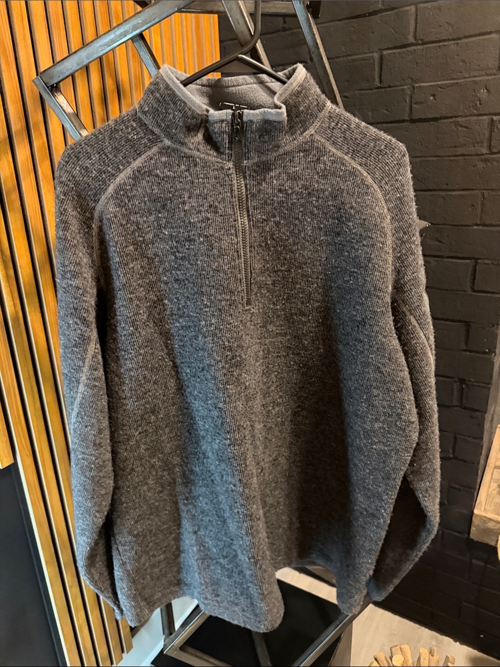 Kuhl Men's Charcoal Gray Half-Zip Funnel Sweater